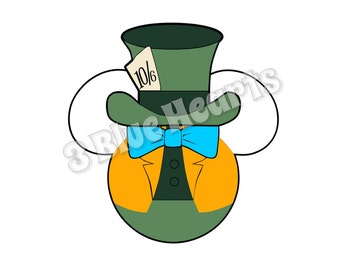 Mad Hatter Mickey Head, Mad Hatter SVG dxf pdf Studio, Alice in wonderland SVG dxf pdf Studio, Disney SVg dxf pdf Studio, Mickey Head