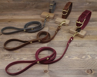 Leash, Leather dog leash, Dog leash, Gift, Rustic leather leash, Burgundy leather lead, Cowboy brown lead, Strong leash, Leather leash.