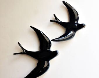 Mid century ceramic Swallows