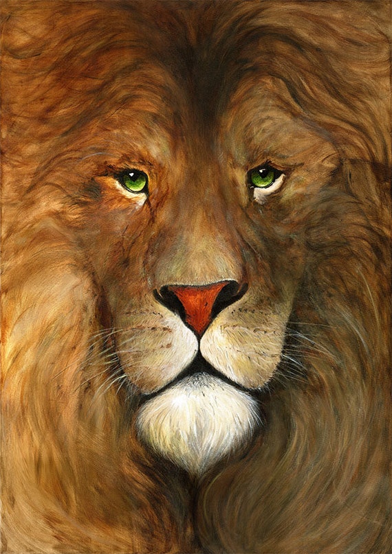 A3 Fine Art Print of 'Aslan Aslan. Dear Aslan' from