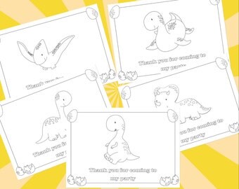 Dinosaur thank you | Etsy