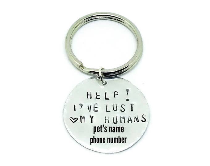 Help I've Lost My Humans Funny Pet Tag, Funny Dog Tag, Metal Pet Tag, Gift for Dog Lovers, Gift for Cat Lovers