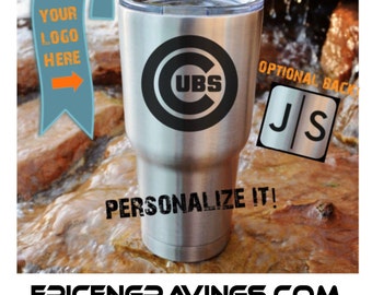YETI or RTIC Engraved Tumbler/Chicago Cubs/Chicago Cubs Yeti/Chicago Cubs RTIC/Chicago Cubs Cup/Cubs Tumbler/Cubs Mug/Personalized Tumbler