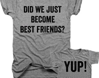 Bundle T-shirt set (set of 2), Did we just become Best Friends,Yup,Will Ferrell,John C reilly, step brothers,movie quotes,brothersB006