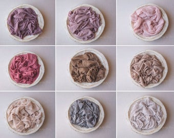 Newborn Wrap Layer - Soft, Organic, Frayed Cotton