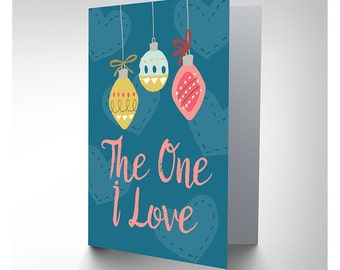 Christmas love card | Etsy