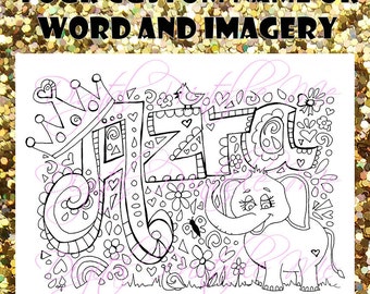 custom coloring page  etsy