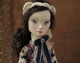 Jeanette - Art Doll, OOAK, Interior Doll, Boudoir Decor