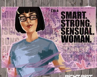 Bob's Burgers Tina Belcher Smart Strong Sensual Woman powerful Poster