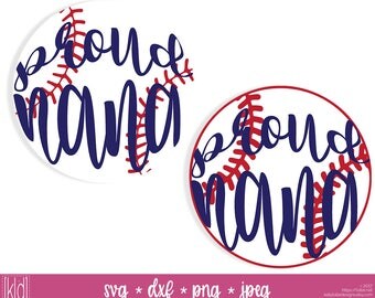 2 Proud Nana svg - Baseball Grandma - Baseball svg file - Grandma svg - Nana Shirt - Baseball Nana - Nana svg
