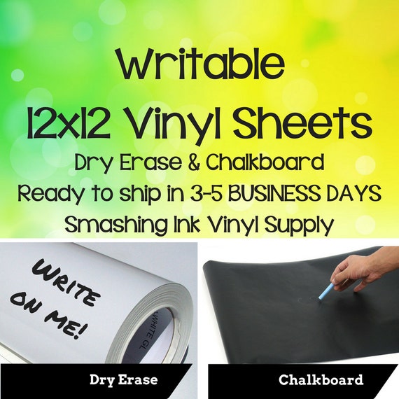 Dry Erase Vinyl/Chalkboard Vinyl/Writable Vinyl/Specialty