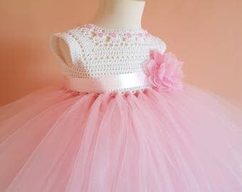 crochet tutu dress pattern, tutu dress pattern, crochet yoke dress pattern (sizes 9-12 months to 8 years old), baby crochet dress pattern