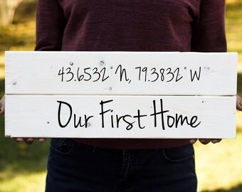 Our first home sign | Etsy
