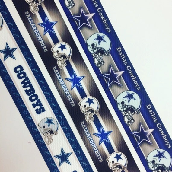 1 1/2 Dallas Cowboys grosgrain ribbon