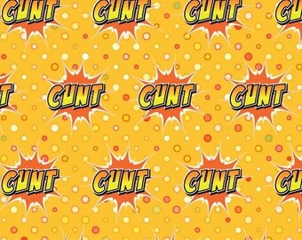 Rude Swearing Cunt Wrapping Paper 4 sheet Pack (Rude Cunt Gift Wrap design)