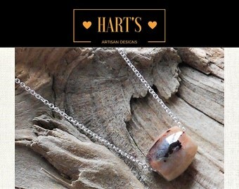 Wesselite Gemstone Argentium Silver Necklace