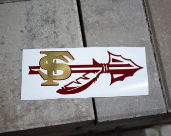 Download Monogram Chevron FSU Vinyl Decal