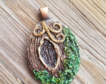 SALE! Mossy Tree Pendant - Nature Inspired Jewelry