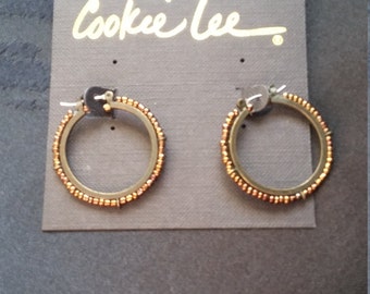 Cookie Lee hoop earrings