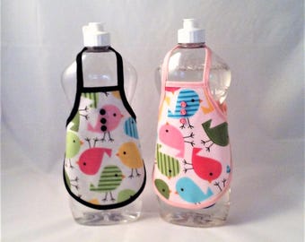 Dish Soap Bottle Apron - Laminated Cotton Fabric