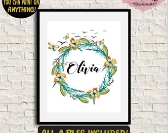 Personalized Name Wall Art name wall art | etsy Personalized Name Wall Art name wall art | etsy