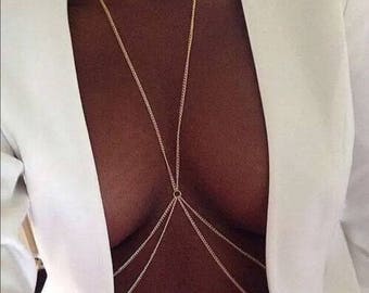 Gold/Silver body chain jewelry necklace fashion 2017