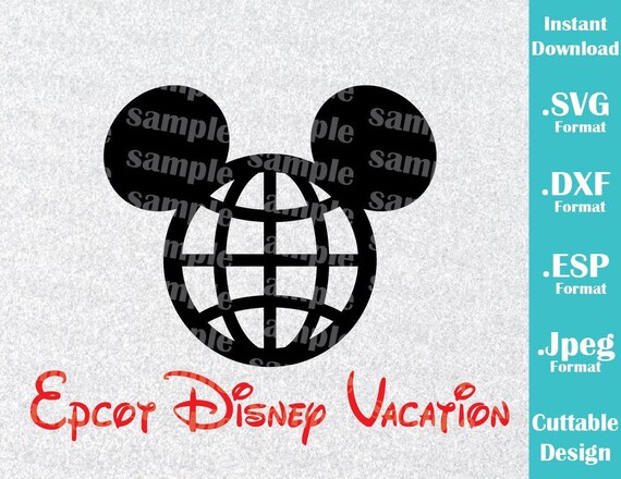 Download INSTANT DOWNLOAD SVG Disney Epcot Vacation Inspired Mickey