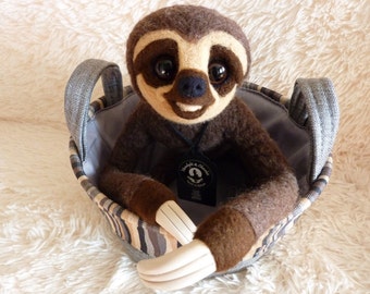 Slowpoke - needle felted Three Toed Sloth