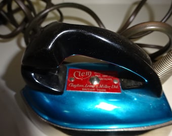Clem Travelling Iron/Vintage/1940's/ irons and steamers