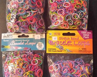 Stretch band Bracelet loops-Rainbow Loom-Rubber Band Jewelry