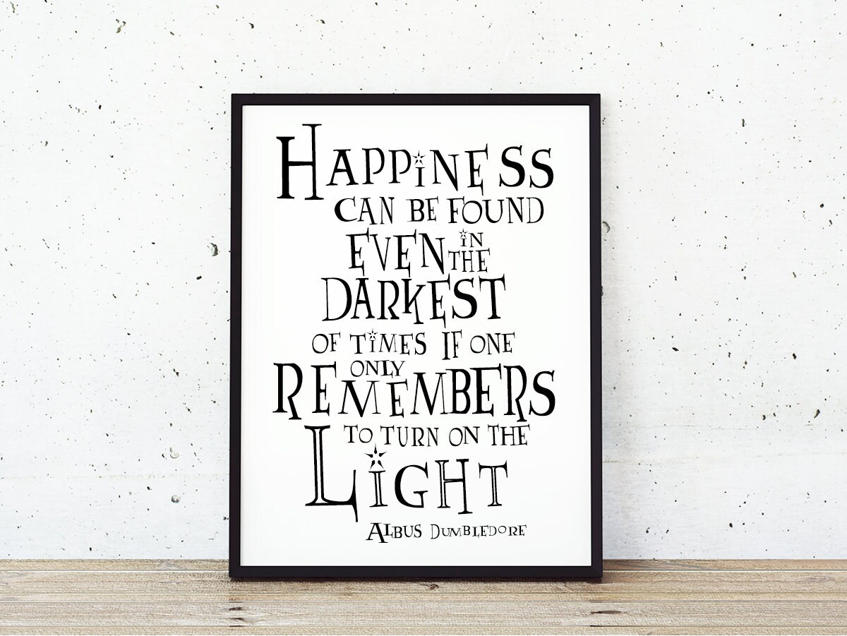 Harry Potter Poster Harry Potter Quote Poster by FreckleandSpecs