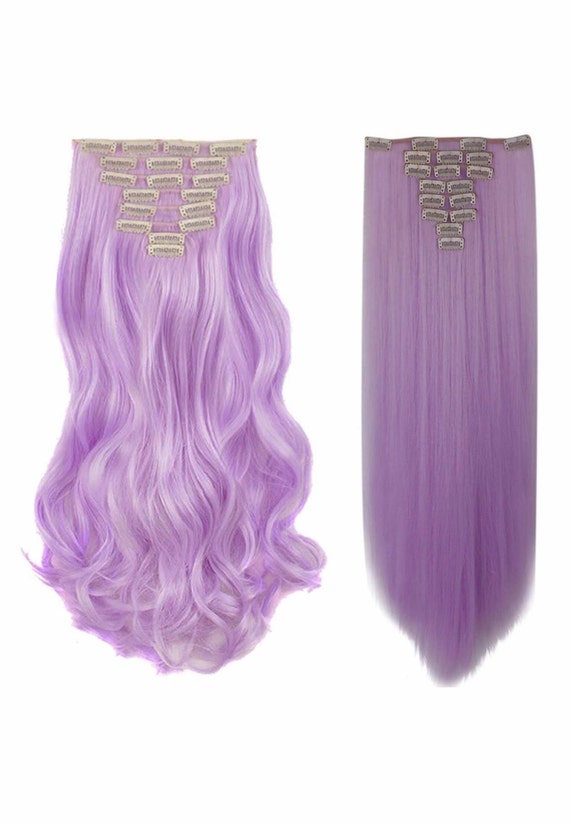 dark purple hair extensions clip in