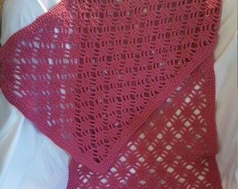 Rose Crocheted Shawl
