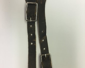 7005-1 CHILD SPUR STRAPS, Lighter Weight Leather, very pliable, nice heavy duty metal buckle, Adjustable