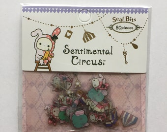 San-X sentimental circus sticker - 80 pieces
