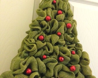 Image result for burlap Christmas tree