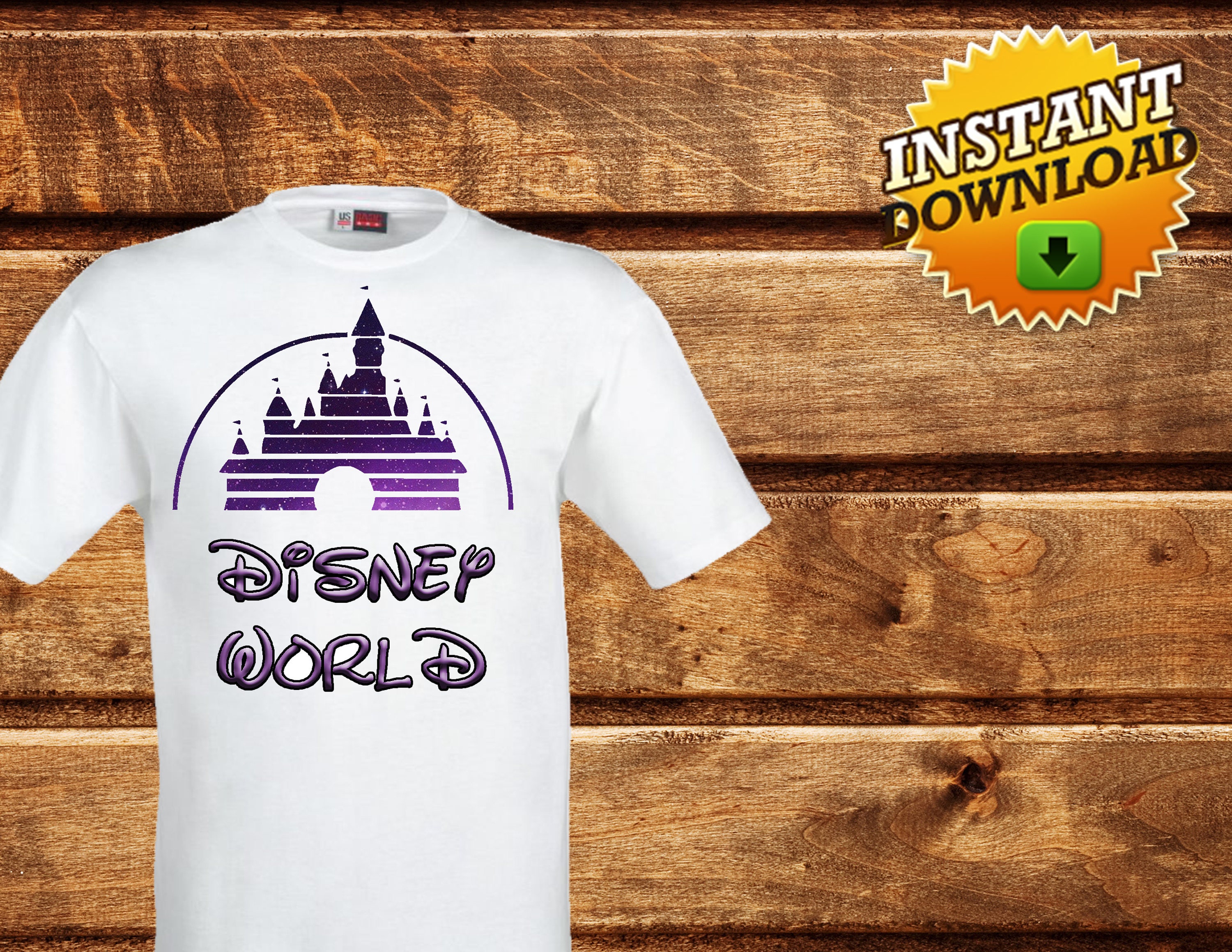 Disney World Digital Iron on transfer ImageDisney Shirt printable iron