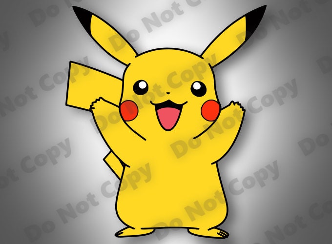 Download Pikachu SVG Color-Layered Design Cutting Files eps dxf png