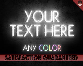 Neon Wall Art custom neon sign | etsy Neon Wall Art custom neon sign | etsy