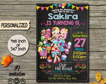 Shopkins Invitation / Shopkins Birthday Invitation / Shopkins Party / Shopkins Invite / Shopkins Birthday / Shopkins Printable / Shopkins SS