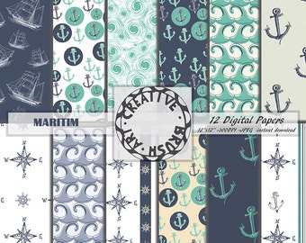 Digital paper maritime digital paper anchor