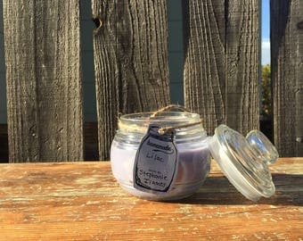 Soy Candle/ Lilac/ Mason Jar Candle/ Floral Scent