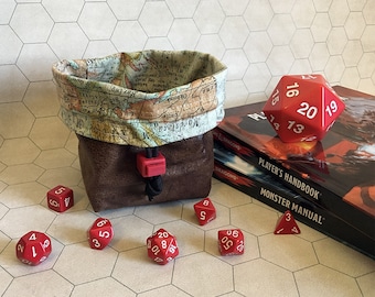 Adventurer Tabletop Drawstring Gaming Dice Bag Pouch Dungeons And Dragons Dnd Role-playing Board Game Miniatures Polyhedral Dice Rpg