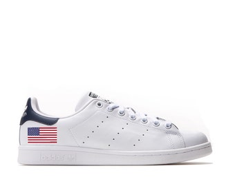American Flag Adidas Stan Smith Custom USA Sneakers