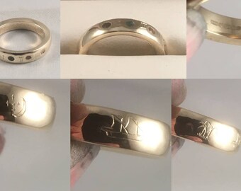 A bespoke ring incorporating many elements of unique design