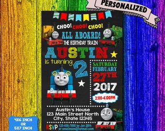 Train Invitation / Thomas The Train Birthday / Thomas The Train Birthday Invitation / Thomas The Train Party / Thomas The Train Printable