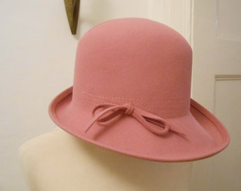 elegant & pink 70s Hat wool felt chic trend
