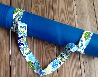 Yoga mat carrier yoga mat strap gifts for her yoga gifts summer florals adjustable mat strap