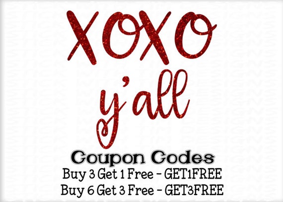 Download XOXO yall Svg Valentines Svg XOXO svg PNG by ...