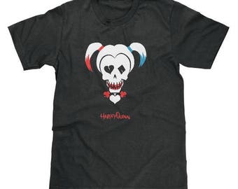 Harley Quinn Skull Shirt Joker DC Comics Suicide Squad Hello Puddin Daddy's Lil Monster Available In Adult, Youth, Unisex And Ladies Sizes